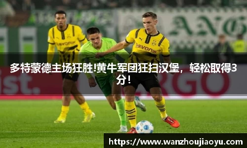 多特蒙德主场狂胜!黄牛军团狂扫汉堡，轻松取得3分！